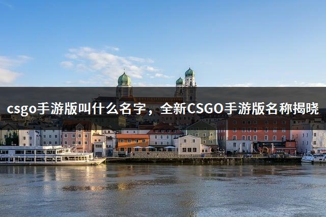 csgo手游版叫什么名字，全新CSGO手游版名称揭晓-1